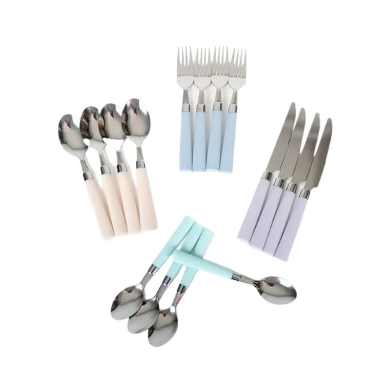 Service set 16 pieces in colors