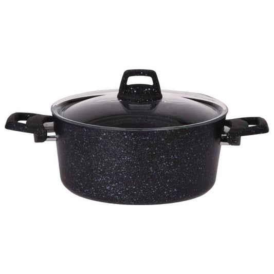 Pot with glass lid