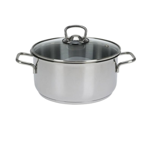 Pot with glass lid