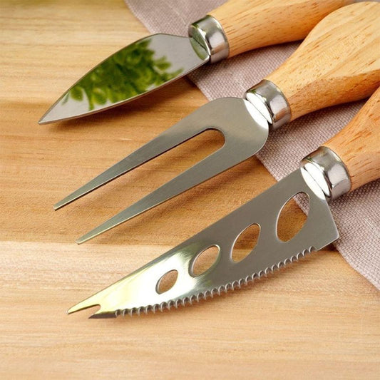 Set of cheese knives, 3 pieces
