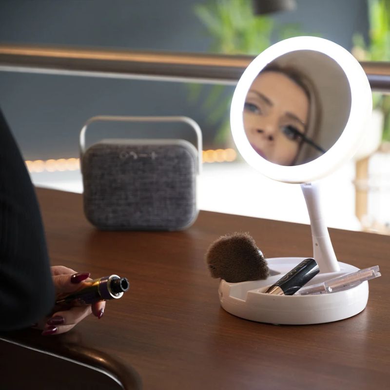 Mirror with 21 LED lights