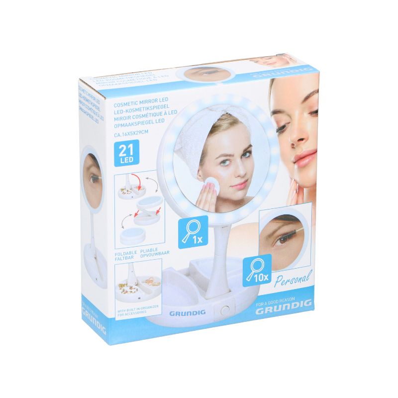 Mirror with 21 LED lights