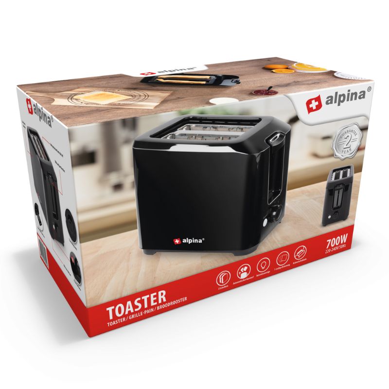 Toaster with two compartments