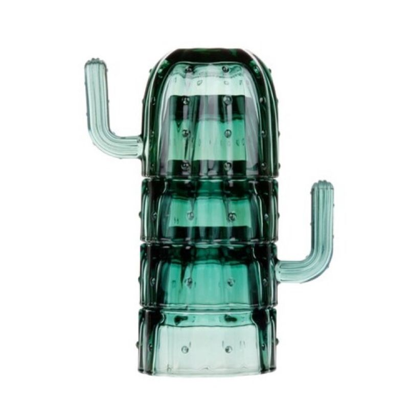 Set of glass glasses