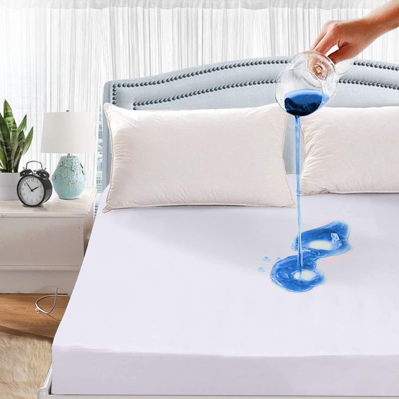 Sheet with waterproof elastic